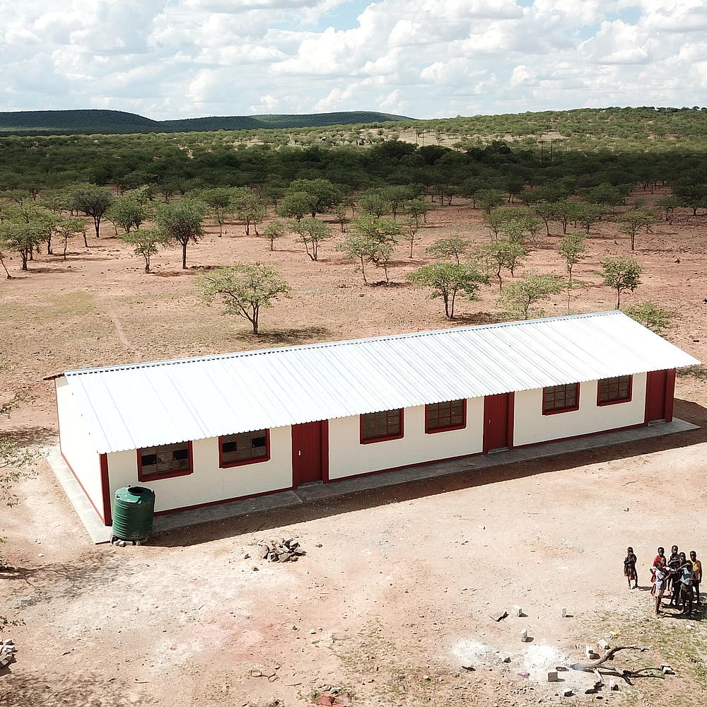 Gebäude des Schulprojekts in Otjirumbu Namibia von Höft Bau aus Flensburg